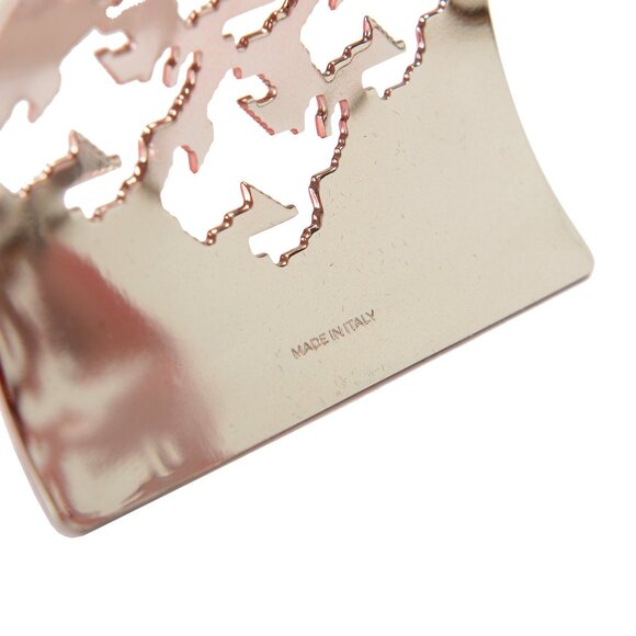 Scuderia Ferrari 100% Brass Silver & Red Pixelated Prancing Horse Cuff Bracelet - Picture 5 of 6